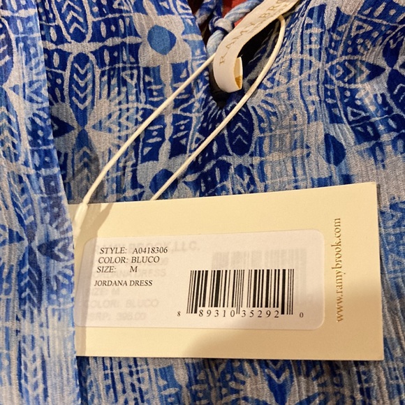 Ramy Brook dress Jordana print mini dress medium BRAND NEW! - Picture 7 of 9